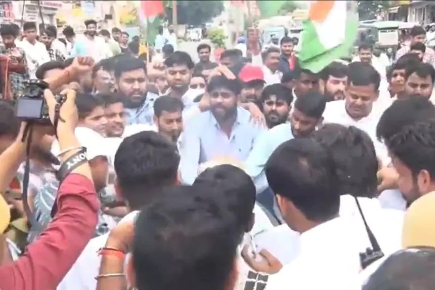 Abhimanyu Poonia Arrested Jaipur Protest