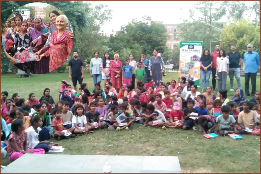 Dharm Foundation distributed Diwali sweets to poor children in Jaipur