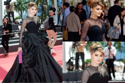 Urvashi Rautela's torn gown