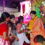 Durga Puja organised in Jaipur Presence of BJP leader Rakhi Rathore