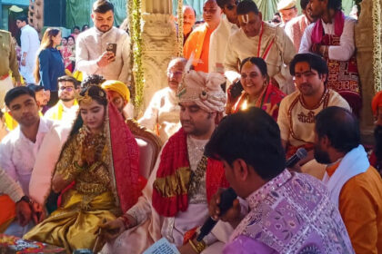 Indresh Upadhyay married a celibate in Jaipur.