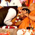 Jagadguru Rambhadracharya blessing to CM Bhajanlal